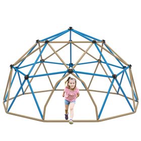 Kids Climbing Dome Tower - 13 ft Jungle Gym Geometric Playground Dome Climber Monkey Bars Play Center, Rust & UV Resistant Steel Supporting 1000