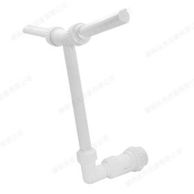 Waterfall Swimming Pool Fountain Fish Pond Waterfall Fountain Adjustable Pool Decoration Cooling Spray For Yard (Ships From: China, Color: double head)